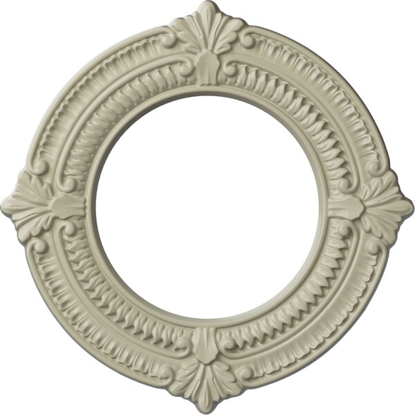 Ekena Millwork Benson Ceiling Medallion (Fits Canopies up to 6 1/8"), 11 1/8"OD x 6 1/8"ID x 5/8"P, Clear Yellow CM11BNCYF - main